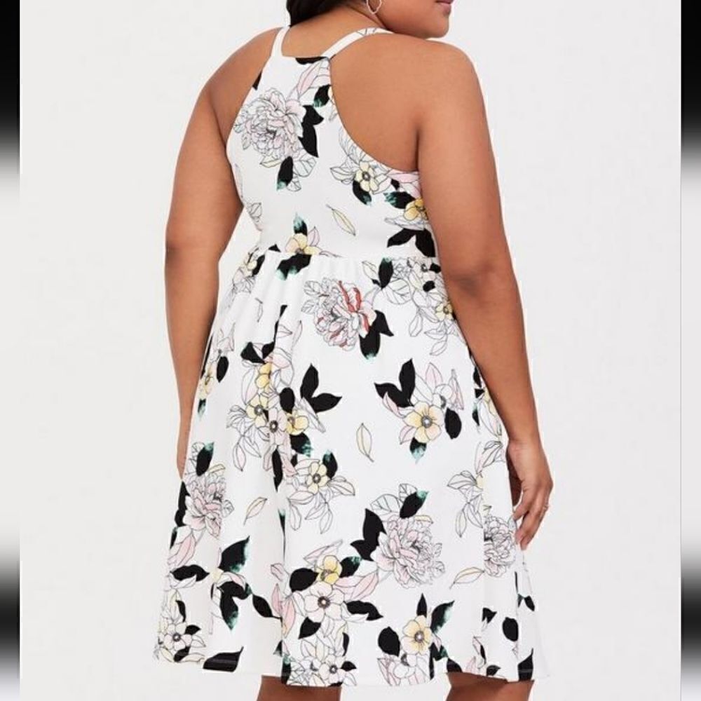 Mini Textured Knit Skater Dress - Picture 2 of 6